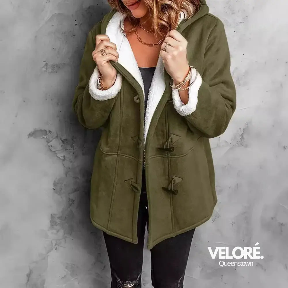 Vivian™ | Hooded Long Sleeve Parka Army Green / S Women Hoodie