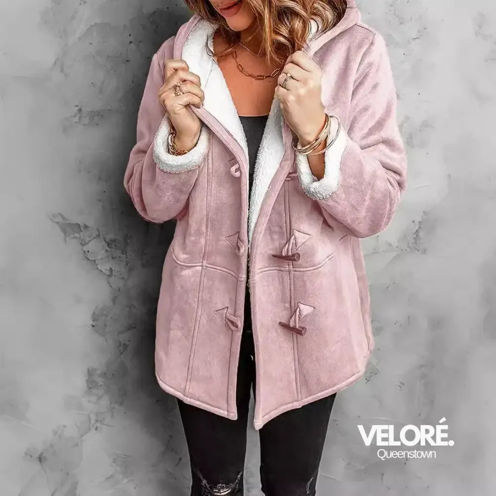 Vivian™ | Hooded Long Sleeve Parka Rosa / S Women Hoodie